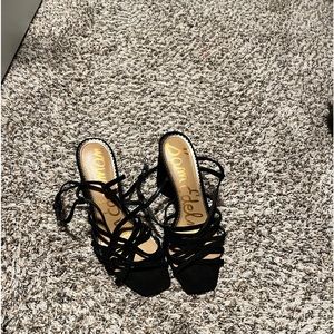 Sam Edelman black block heel sandals never worn